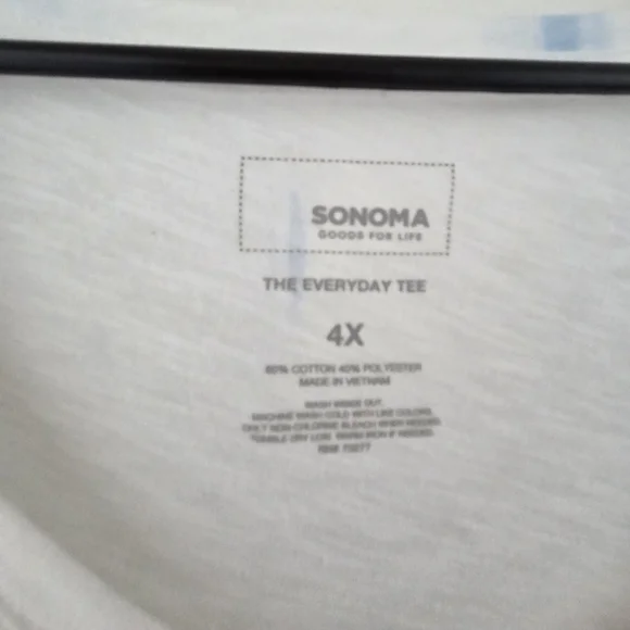 Sonoma Women's Tie-Dye V-Neck Top - Picture 2 of 4